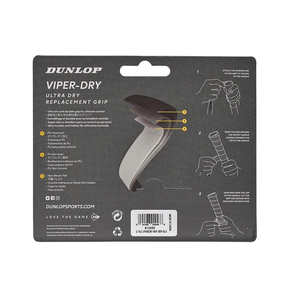 Dunlop D Tac Viper Dry Replacement Grip Black