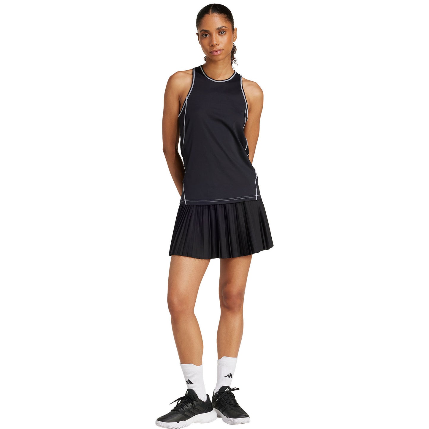 Adidas Club Pleated Skirt Black