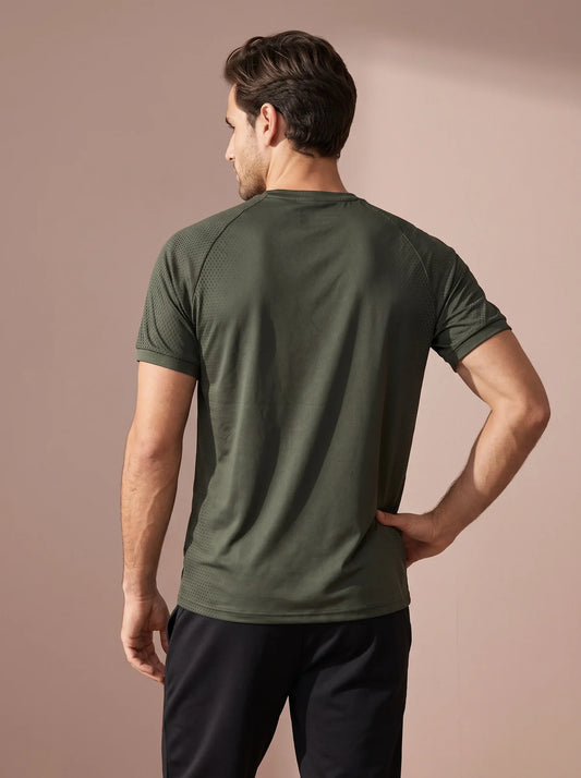 Sjeng Bas Men Tee - Camo Green