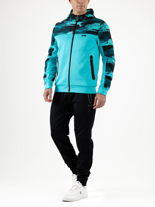 Sjeng Mars Man hooded jacket - aquamarine