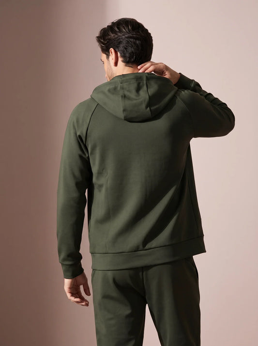 Sjeng Mavi Men Hooded Jacket - Camo Green