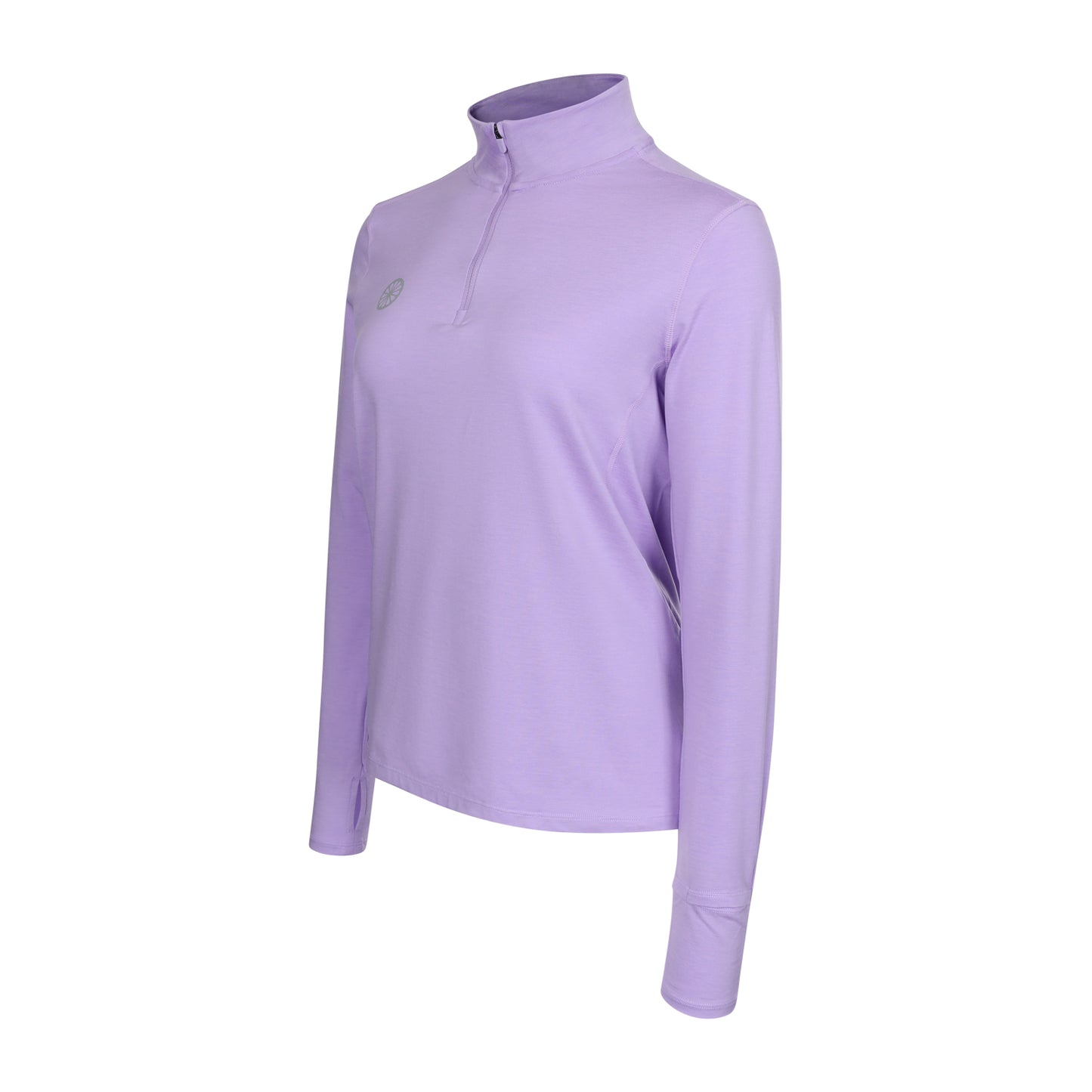 Indian Maharadja Women Half Zip Longsleeve Violet Rose