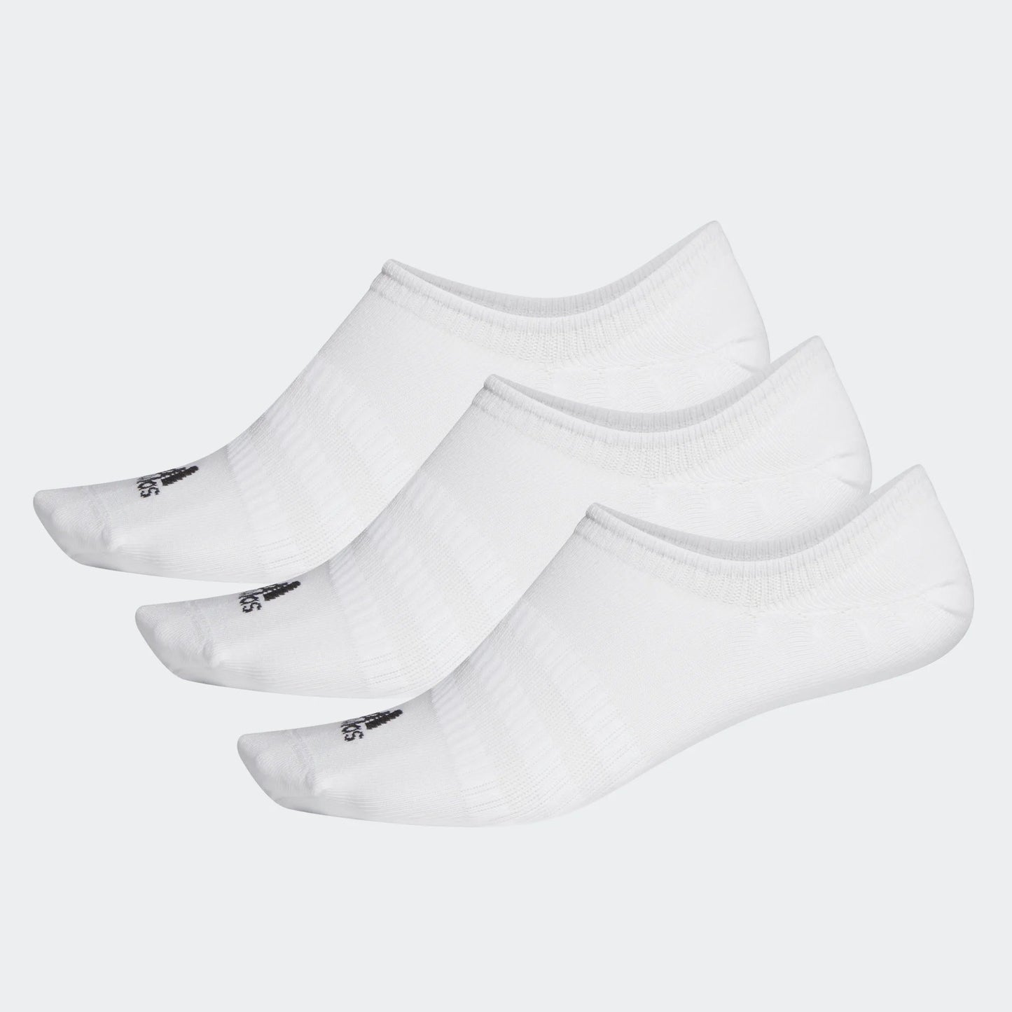 Adidas No Show Socks 3 Pack White