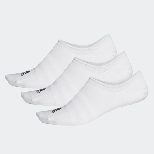 Adidas No Show Socks 3 Pack White