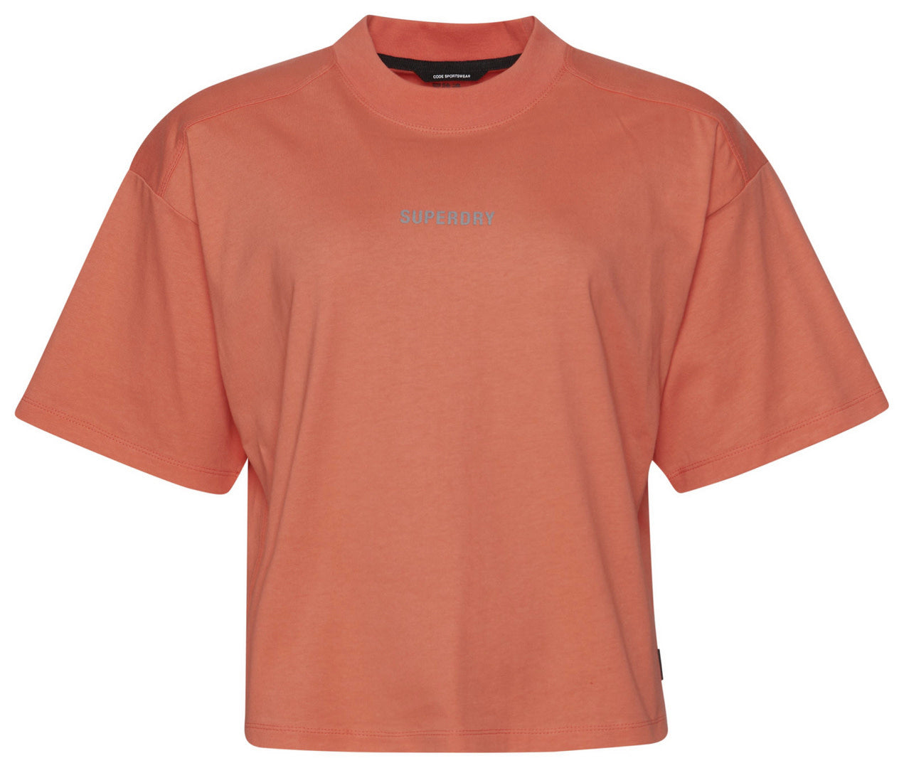 Superdry Sport Code Tech Boxy Tee Coral