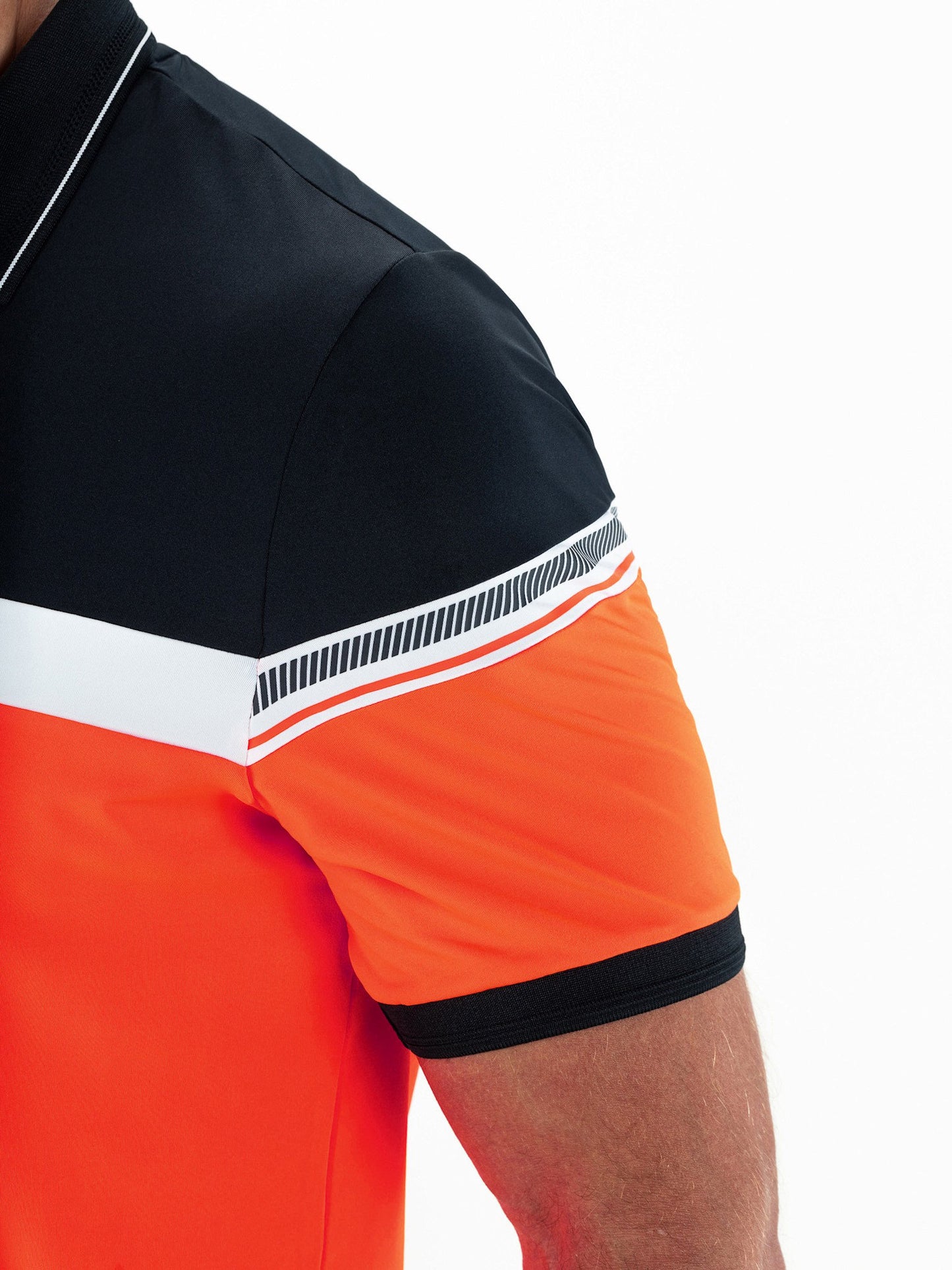 Sjeng Clarkson Mens Polo Bright Tangerine