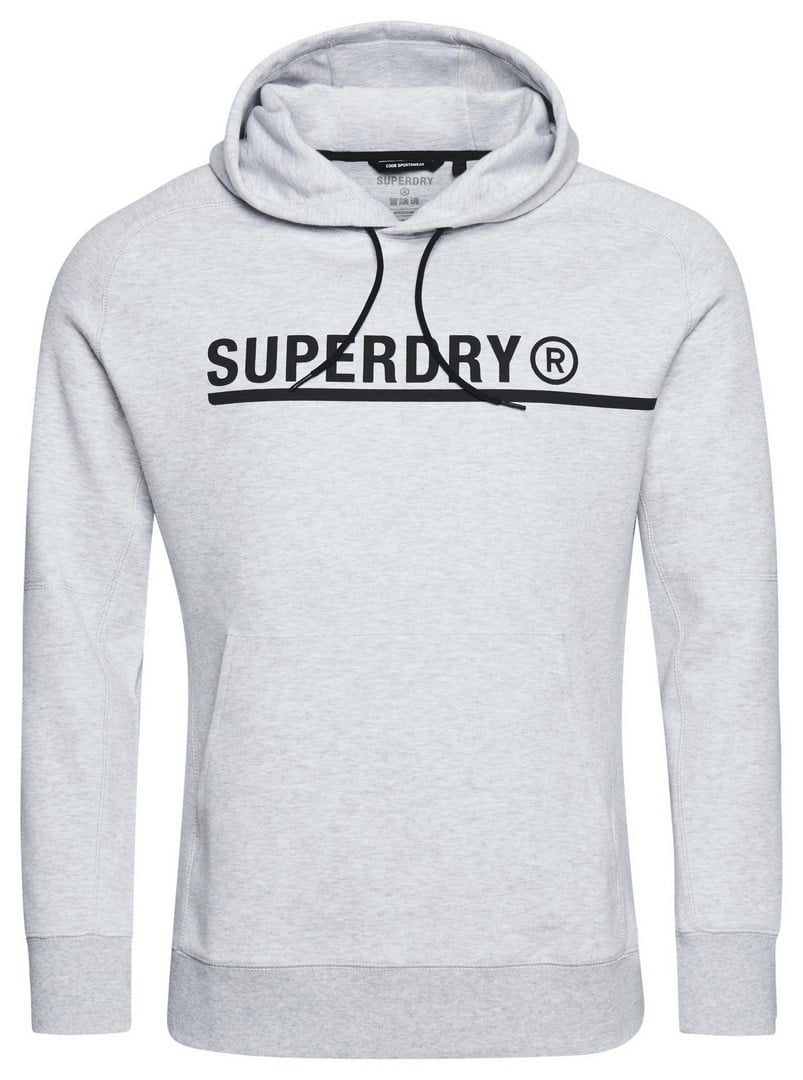 Superdry Sport Code Tech Graphic Hoodie Grey