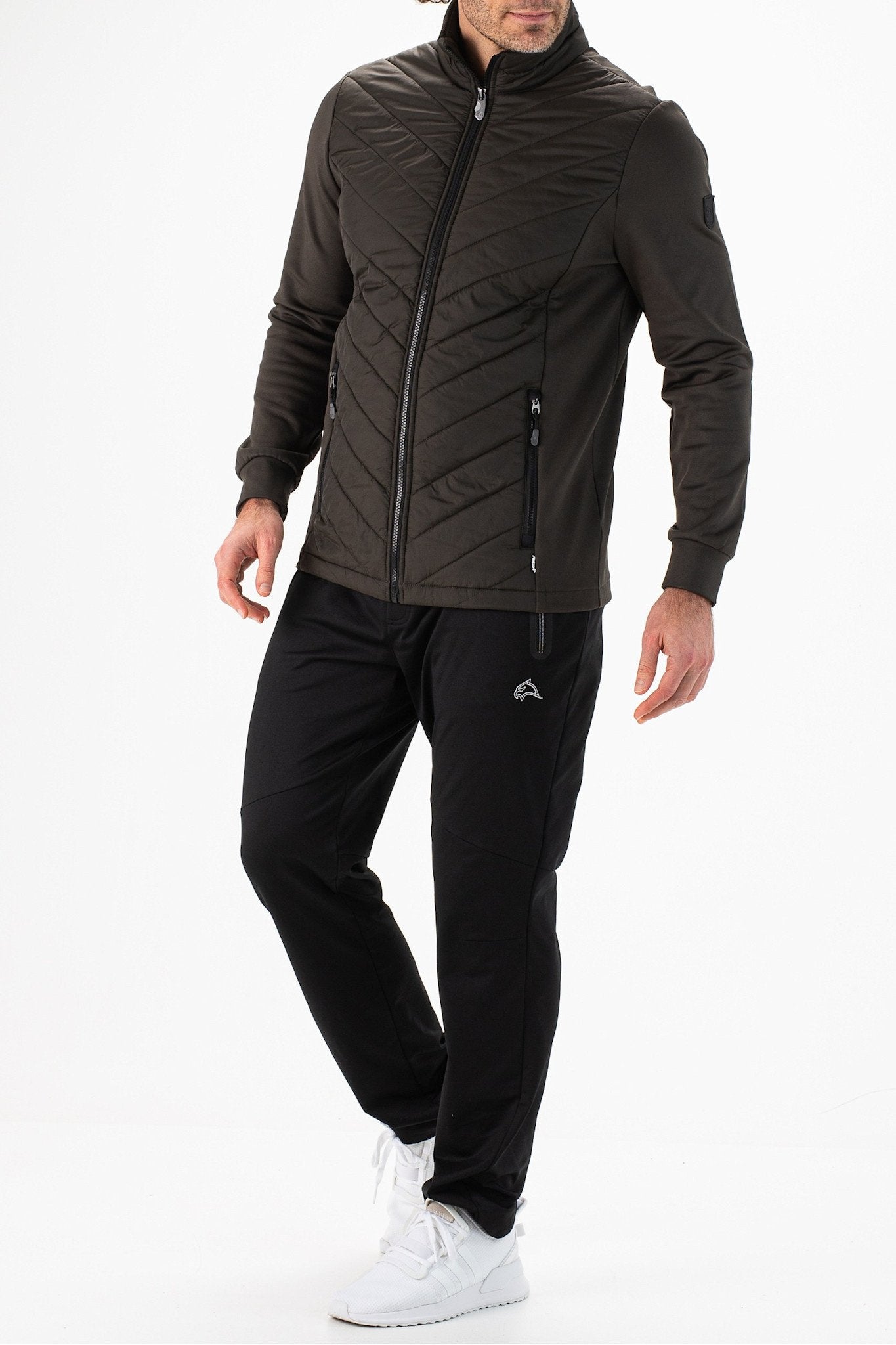 Falcon Hardy Fullzip Men Jacket Black Olive