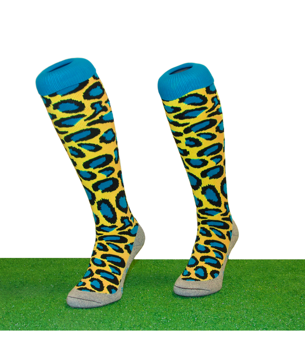 Hingly Funsokken Panter Yellow/Blue