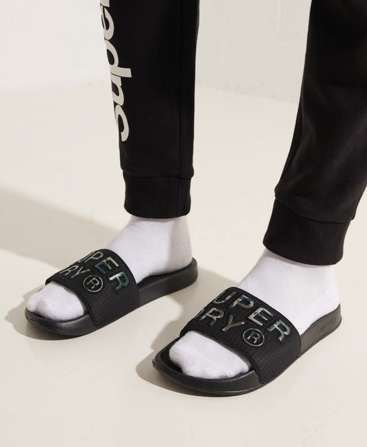 Superdry Infill Pool Slippers Black/Camo