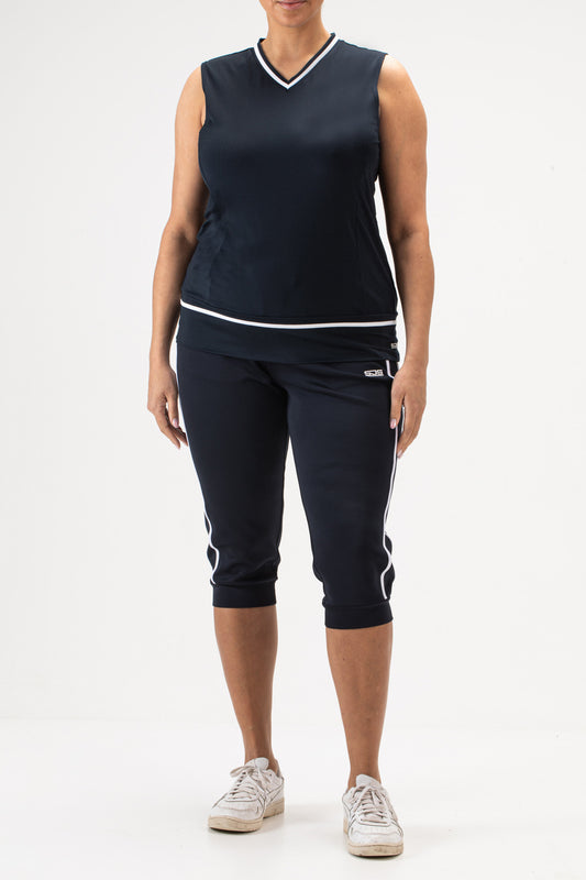Sjeng Jayda Plus Sleeveless Top Navy