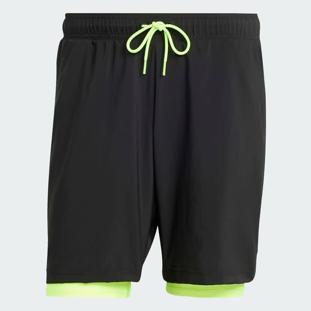 Adidas Club 2 in 1 Short Black - Yellow