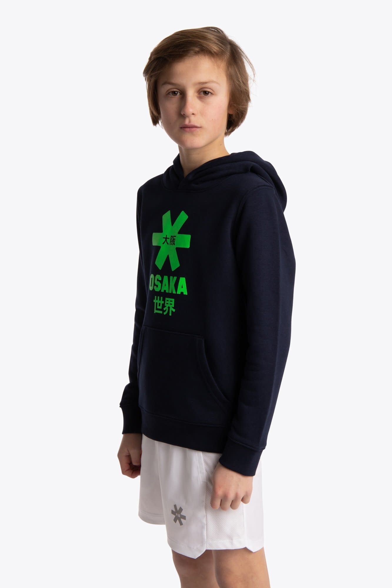 Osaka Deshi Hoodie Green Star - Navy