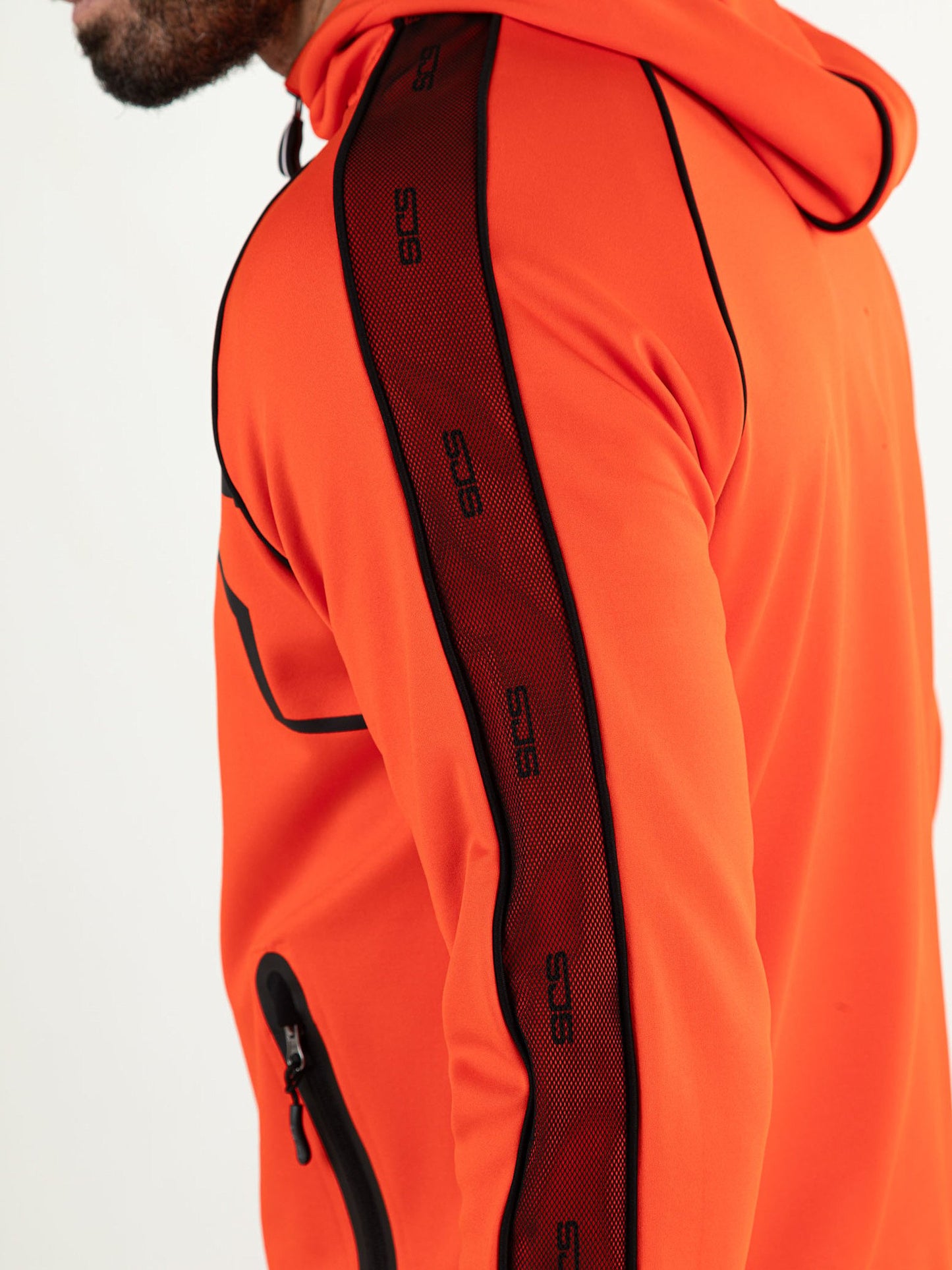 Sjeng Panther Hooded Jacket Hot Orange