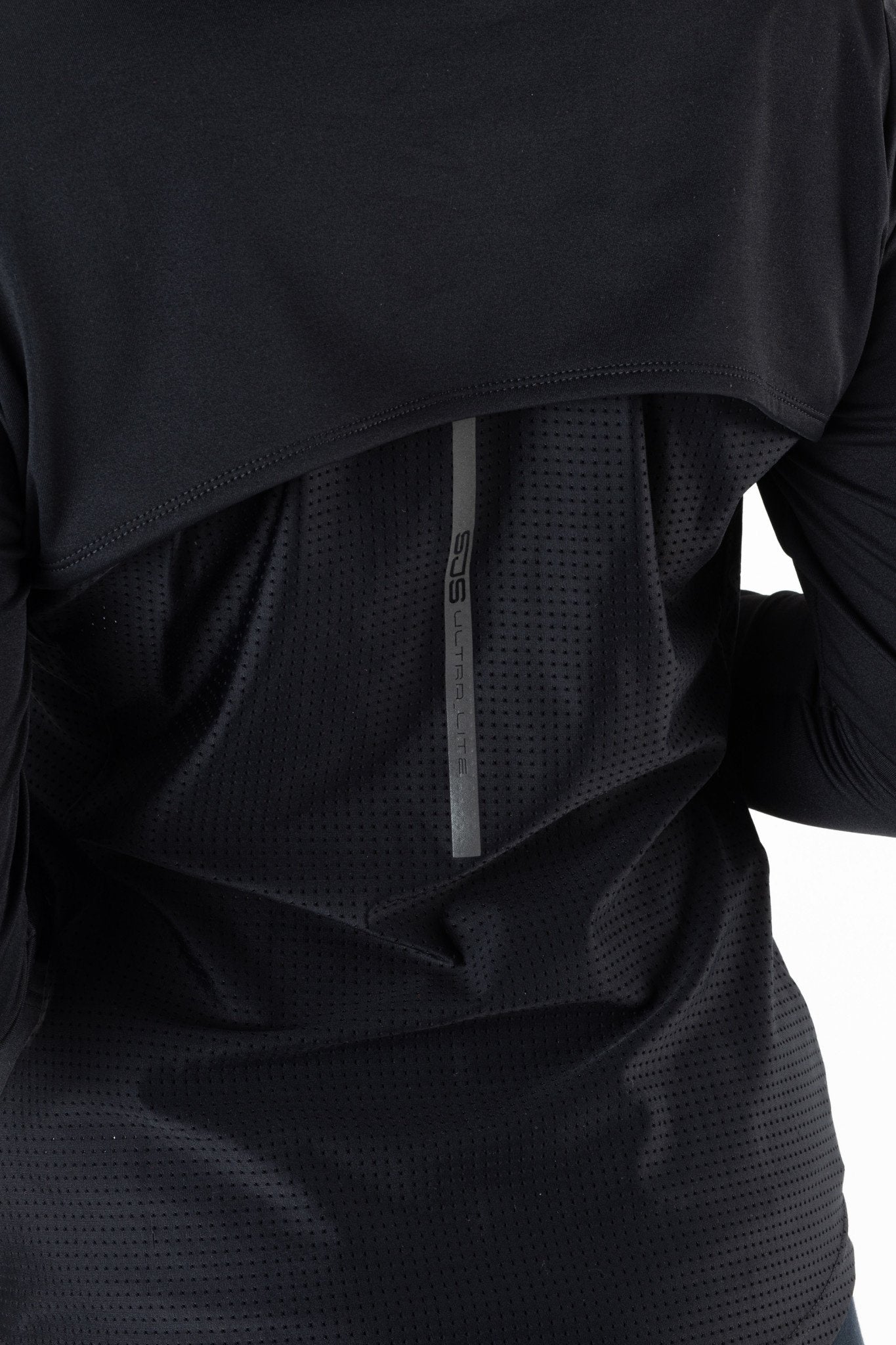 Sjeng Running Saga Halfzip Black