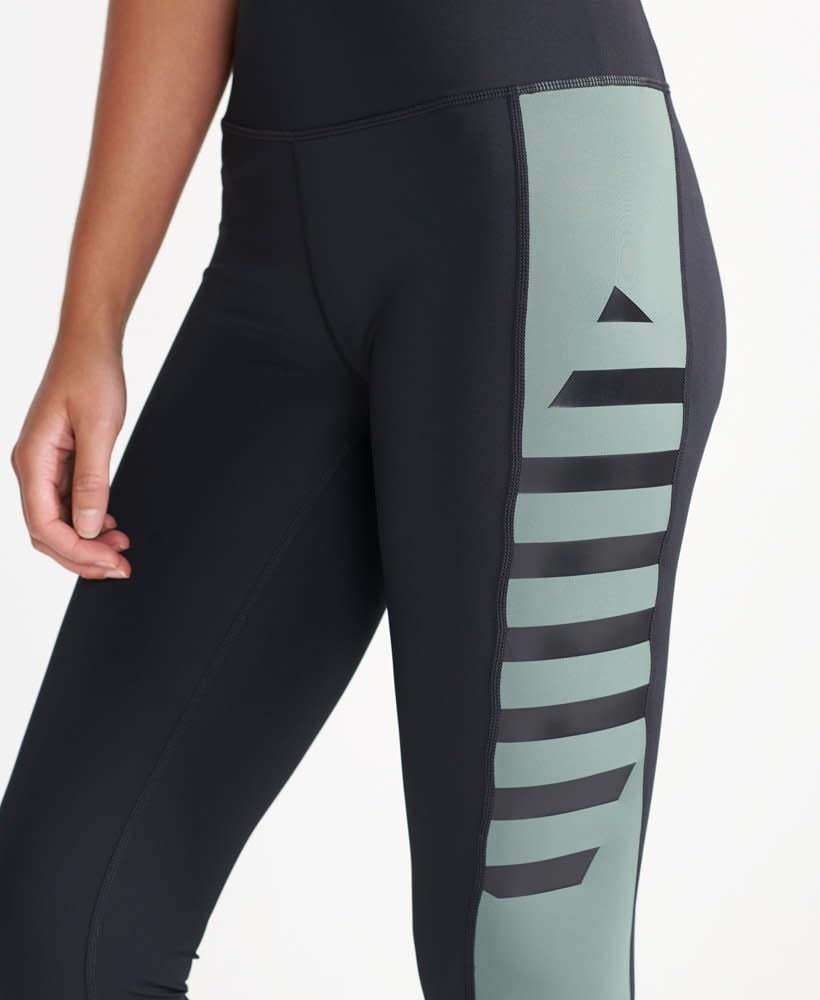 Superdry Sport Training Lock Up Legging Green