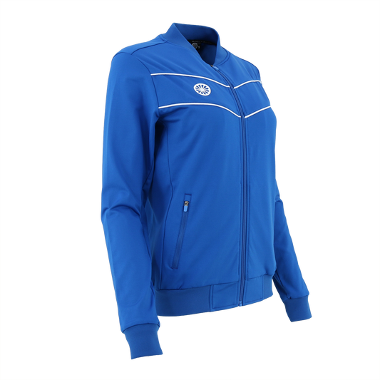 Indian Maharadja Baroda Women Chevron Jacket Cobalt