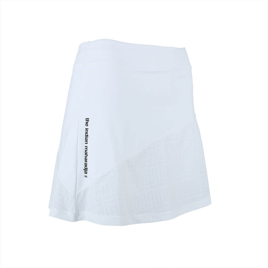 Indian Maharadja Kadiri Jacquard Mono Skirt White