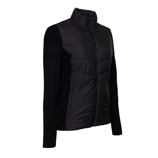 Indian Maharadja Women Padded Jacket Black