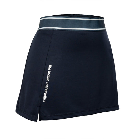 Indian Maharadja Kadiri Pique Skirt Night Blue