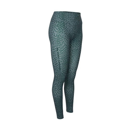 Indian Maharadja Women Leopard Tight Duck Green