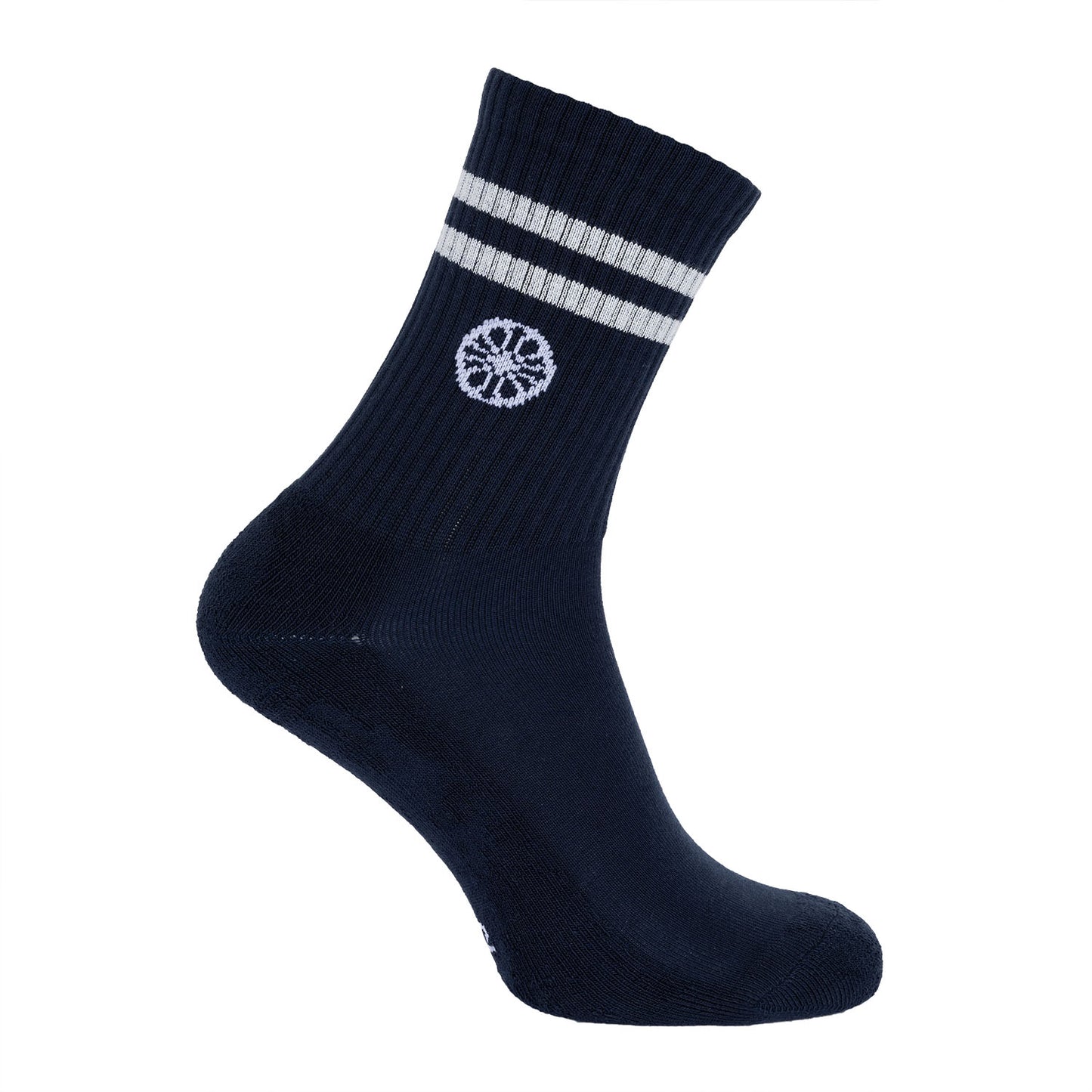 Indian Maharadja Striped Crew Sock Night Blue