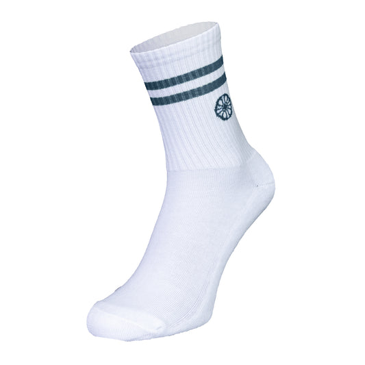 Indian Maharadja Striped Crew Sock Ocean