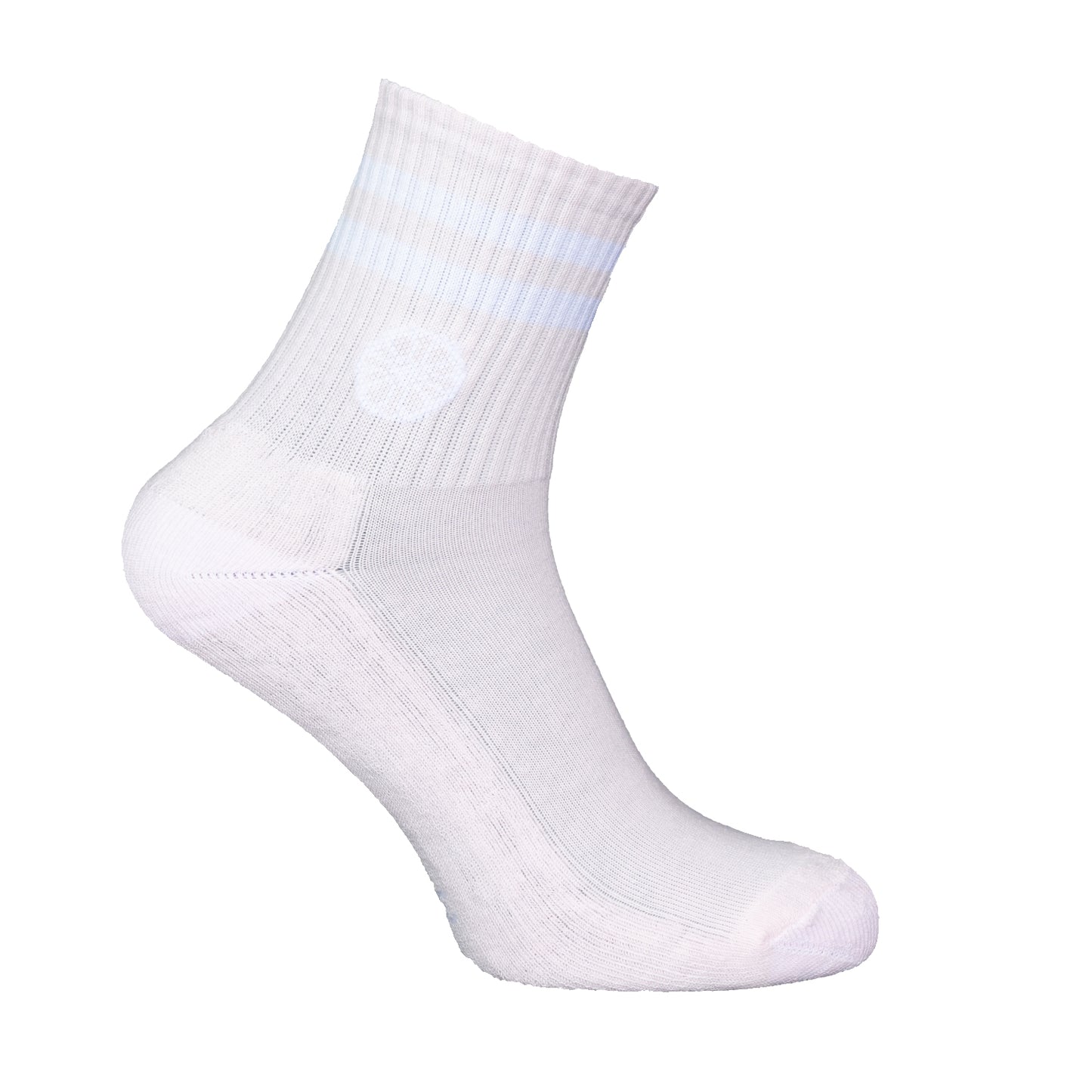 Indian Maharadja Striped Short Sock Pale Pink