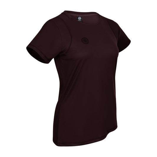 Indian Maharadja Women DryShift Tee Dark Berry