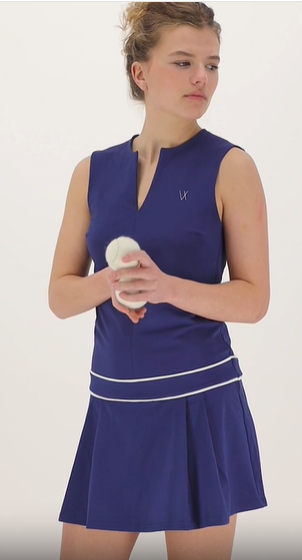 Vieux Jeu Lucy Dress Blue