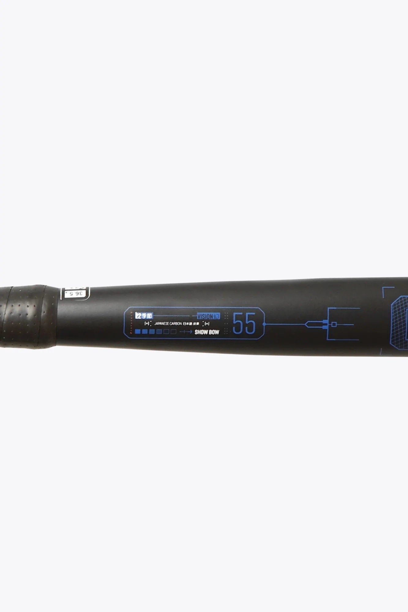 Osaka Vision 55 Show Bow  Hockeystick  37.5 Inch Black - Neon Blue
