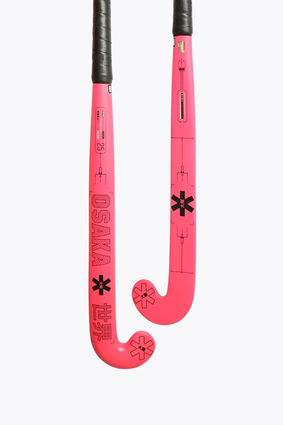 Osaka Vision 25 Mid Bow  Hockeystick  35 Inch Pink