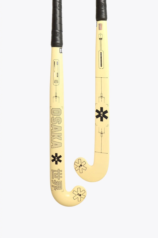 Osaka Vision 10 Grow Bow  Junior Hockeystick  35 Inch  Yellow