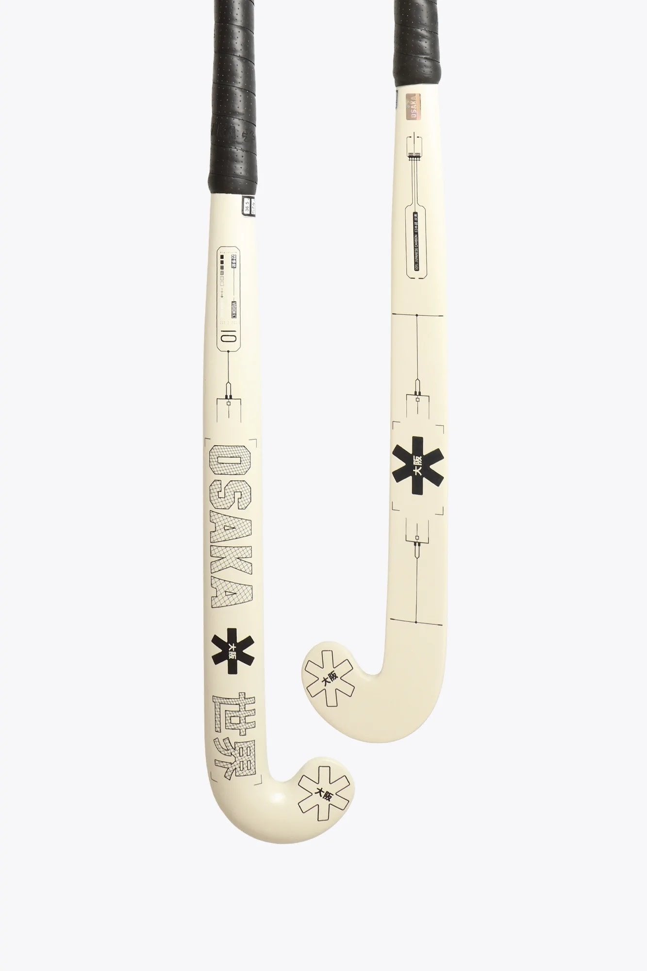 Osaka Vision 10 Grow Bow  Junior Hockeystick  35 Inch  Sand