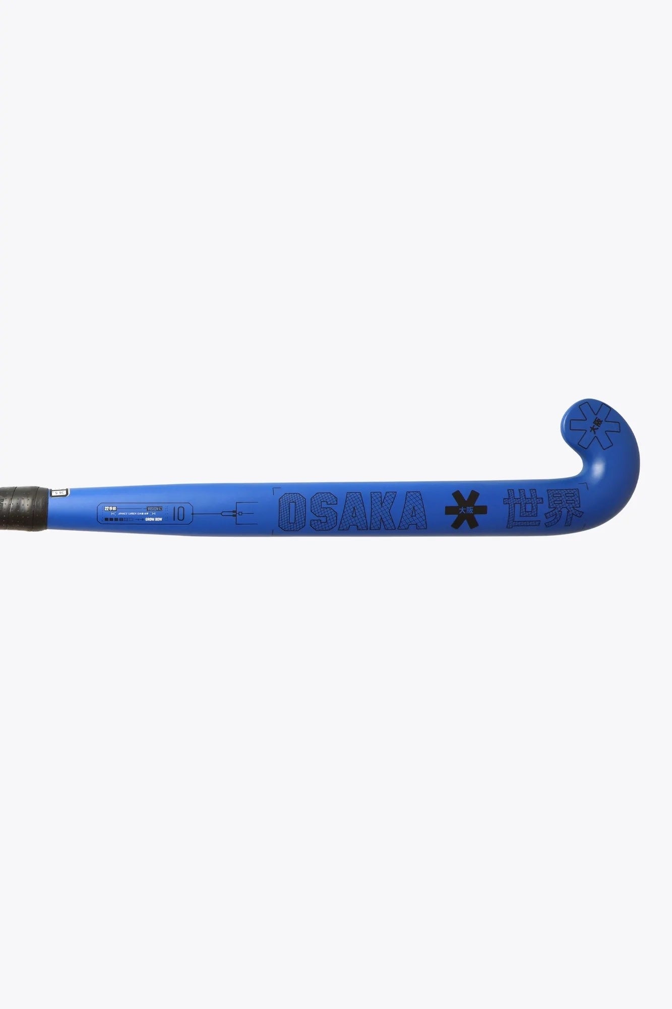 Osaka Vision 10 Grow Bow  Junior Hockeystick  35 Inch  Neon Blue