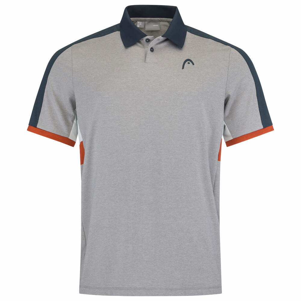 Head Padel Tech Polo Grey - Orange