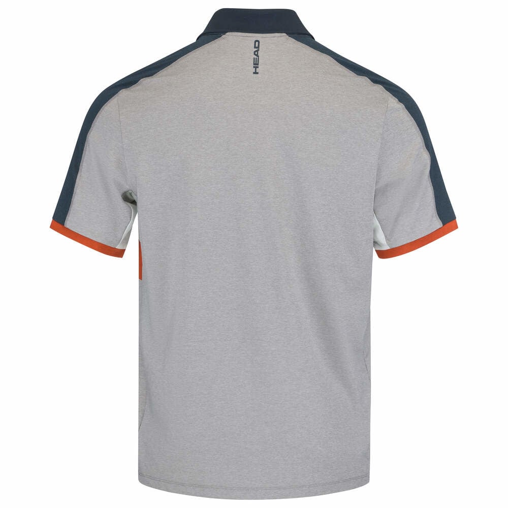 Head Padel Tech Polo Grey - Orange