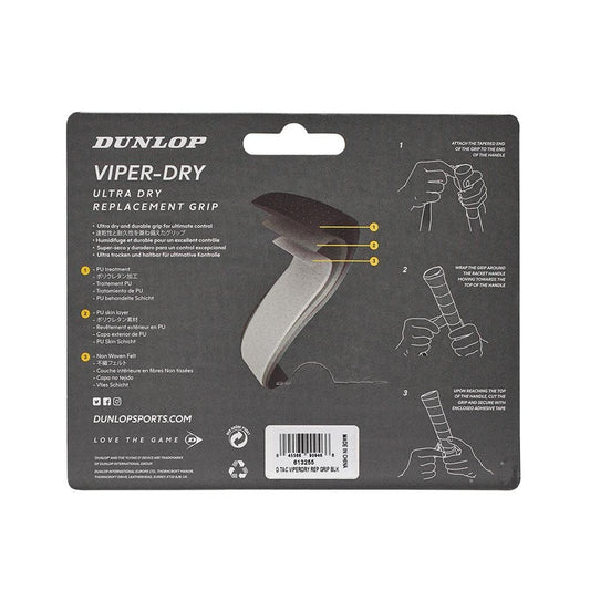 Dunlop D Tac Viper Dry Replacement Grip Black