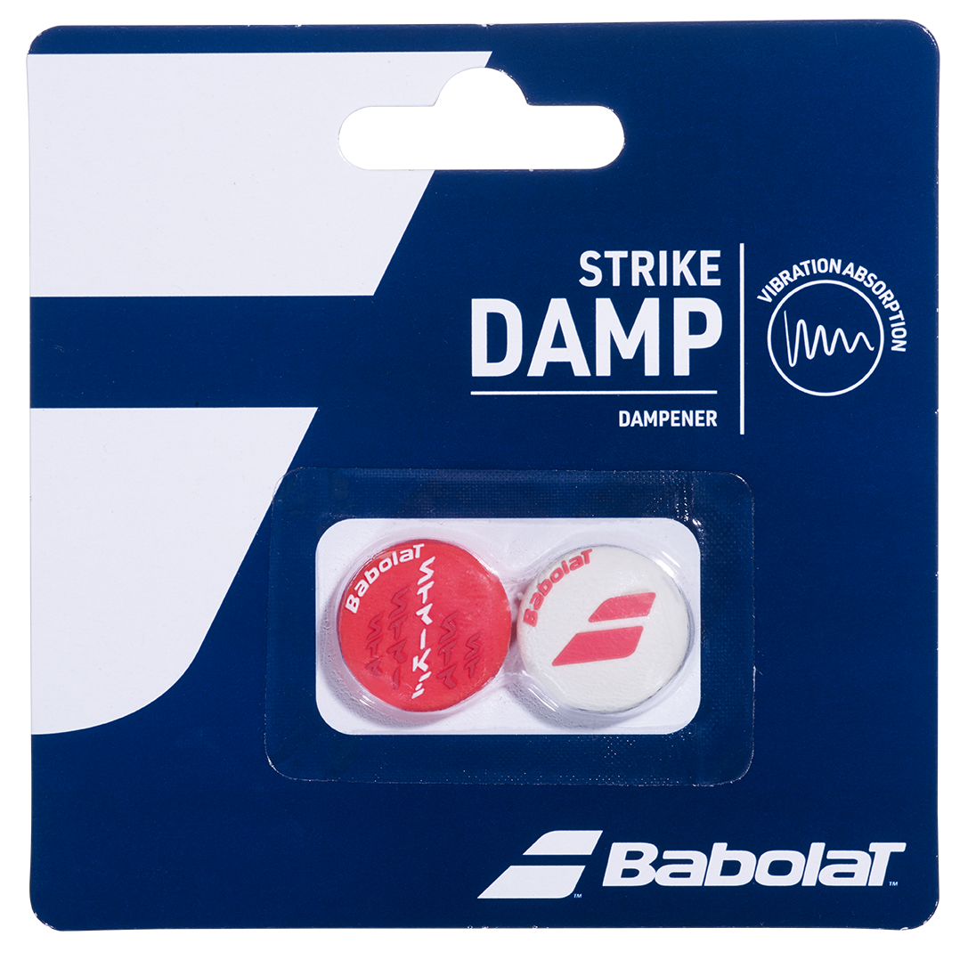 Babolat Strike Dempers White - Pink 2X