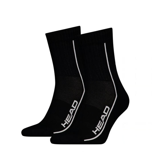 Head Performance Short Crew 2 Pack Black