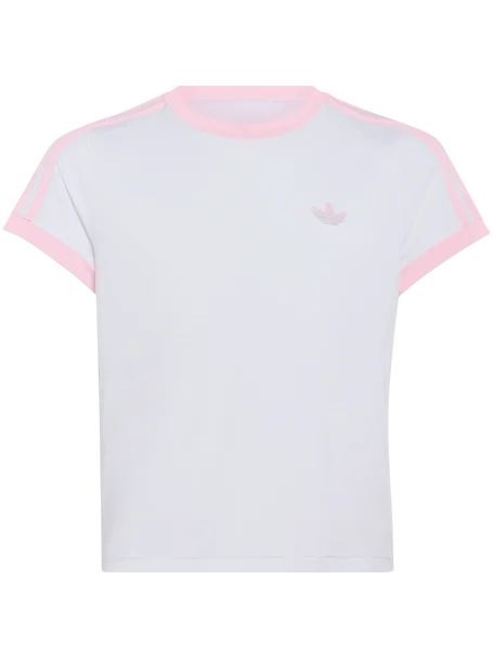 Adidas Classics Tee Girls White - Light Pink
