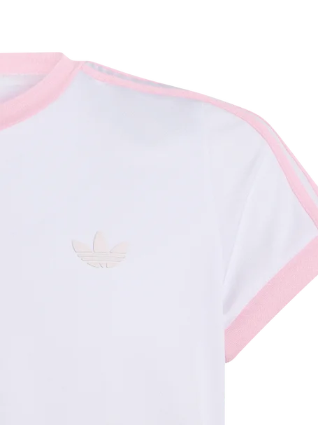 Adidas Classics Tee Girls White - Light Pink