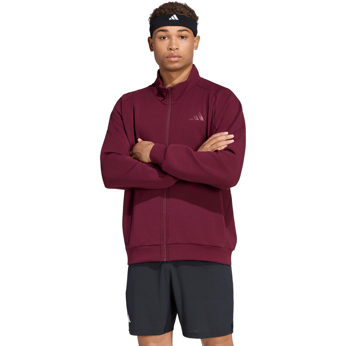 Adidas Cover Up Jacket Men Maroon