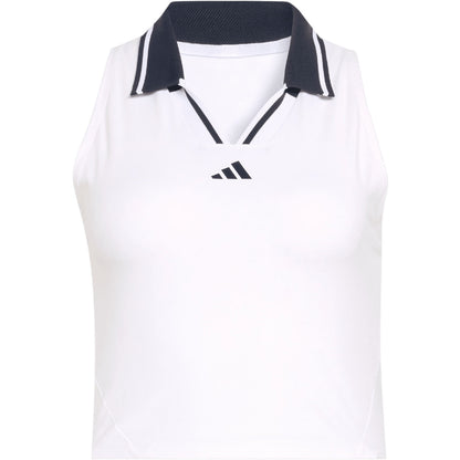 Adidas Paris Pro Cropped Tank White