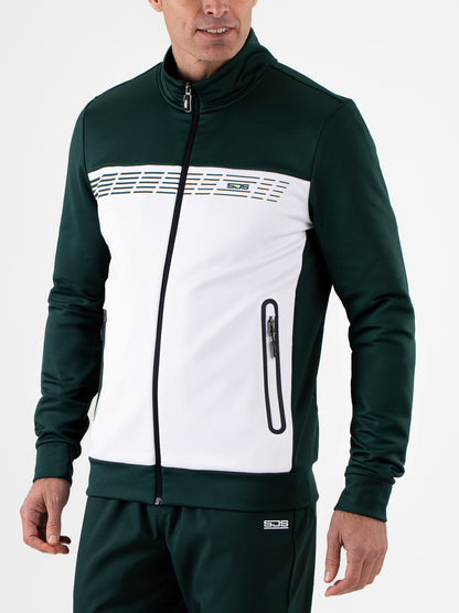 Sjeng Amiro Man track jacket - retro green