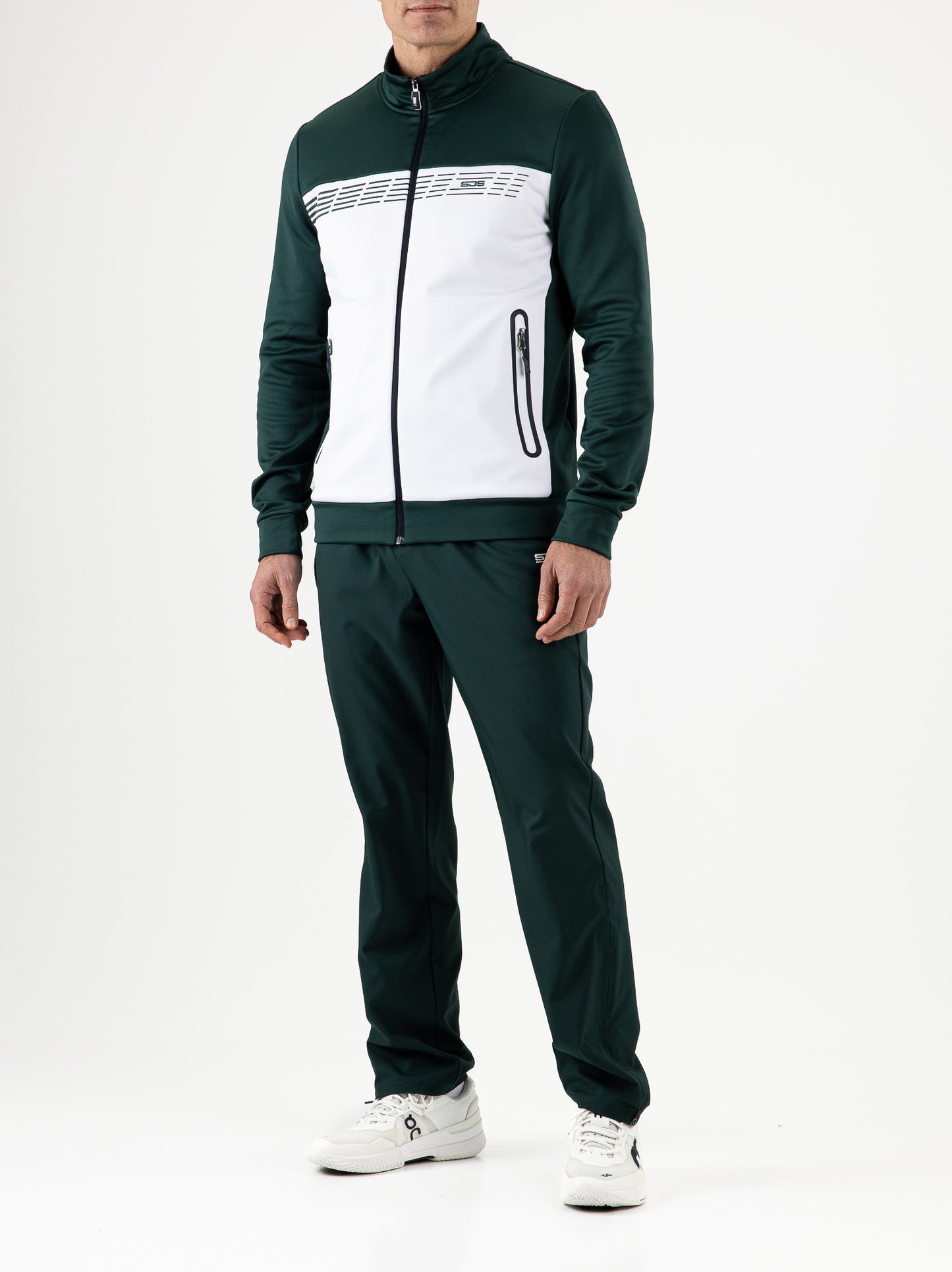 Sjeng Amiro Man track jacket - retro green