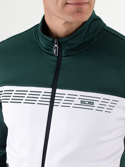 Sjeng Amiro Man track jacket - retro green
