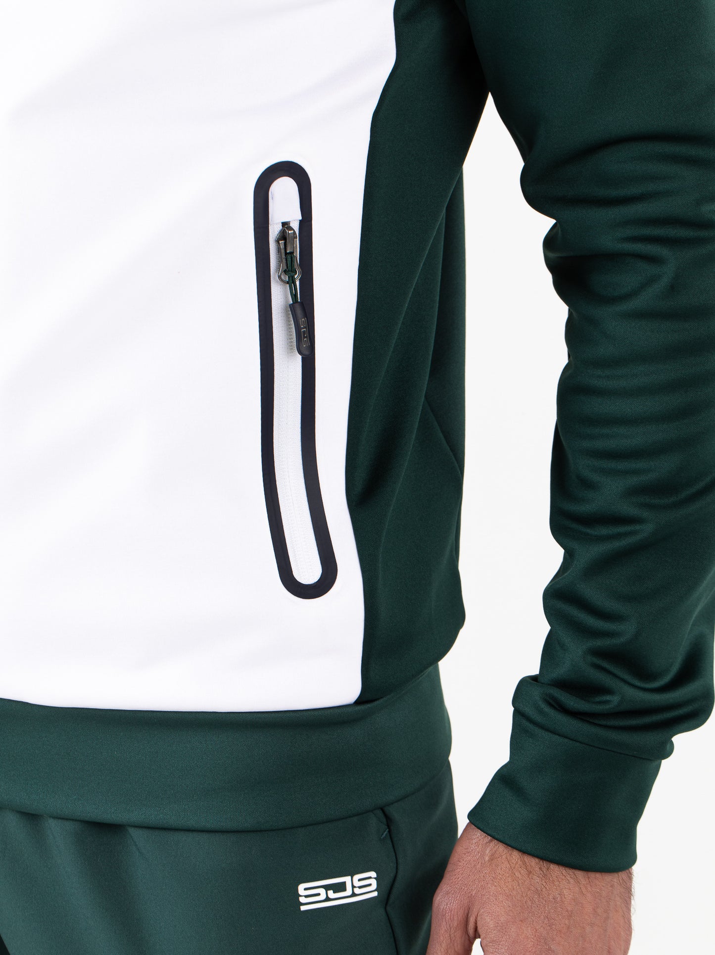 Sjeng Amiro Man track jacket - retro green