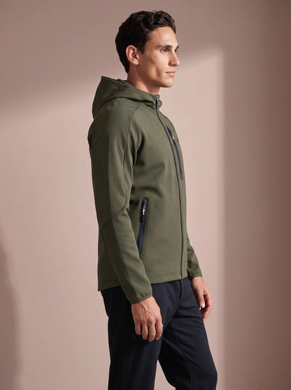 Sjeng Arno Men Hooded Jacket - Camo Green