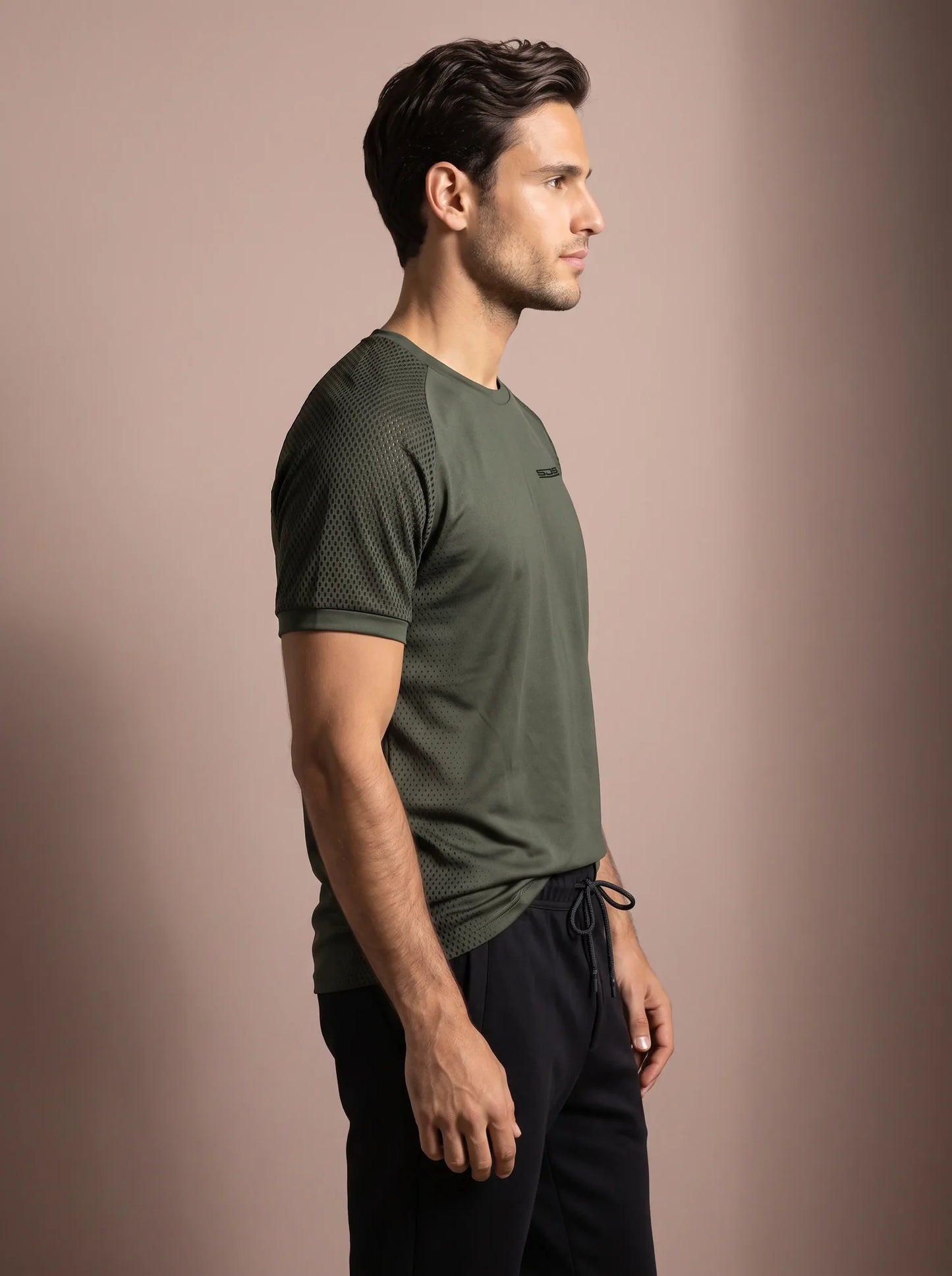 Sjeng Bas Men Tee - Camo Green